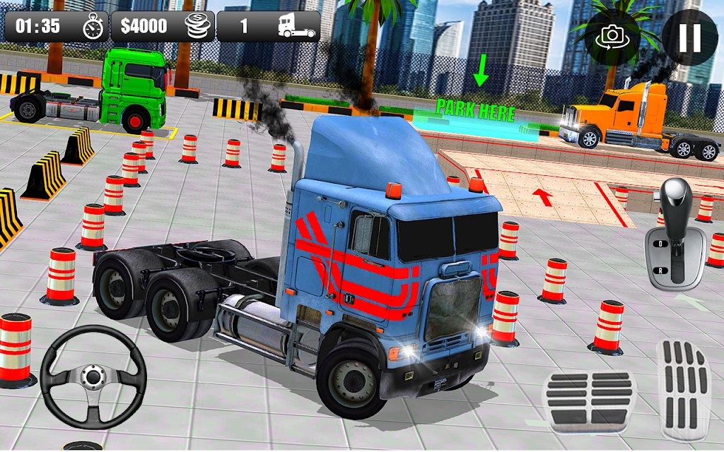 重型卡车模拟器停车游戏