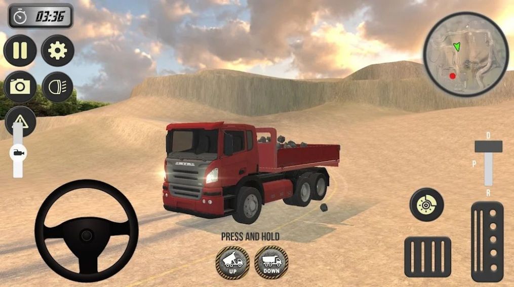 矿山采石场卡车模拟器游戏